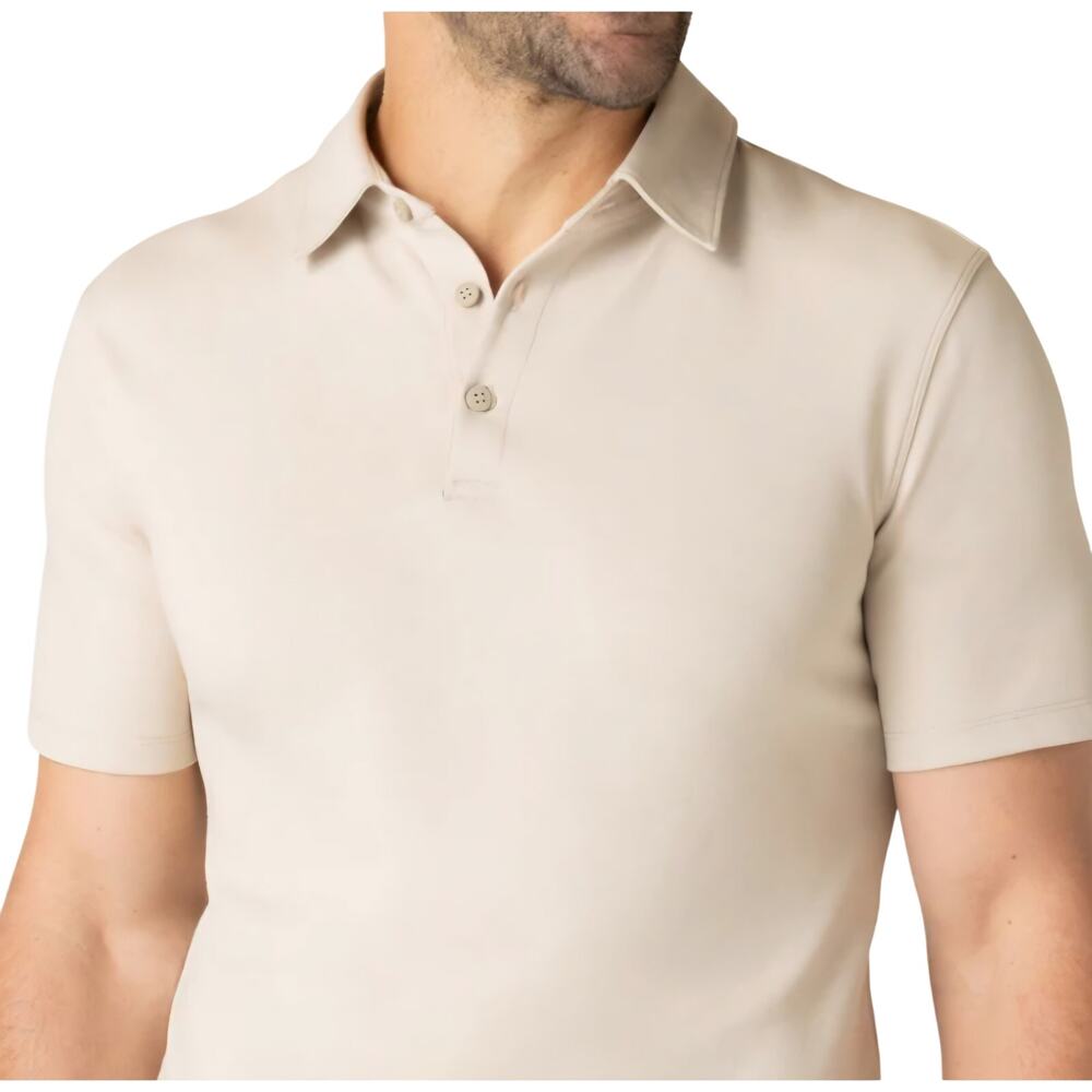 Jack Archer Tech Polo in Sand Dune Size XXL Short Sleeve Slim Fit Cotton & Nylon